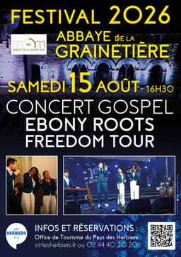 Affiche du Festival 2026 de l'Abbaye de La Grainetière