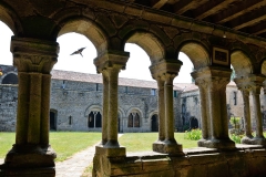 Galerie Ouest de l'abbaye avec vue sur la galerie est.