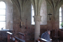 Célébration au sein de la salle capitulaire de l'abbaye