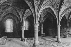 La salle capitulaire en cours de restauration