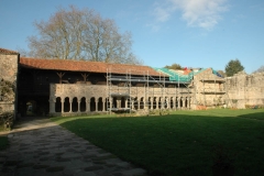 Galerie Ouest de l'abbaye pendant les travaux de restauration