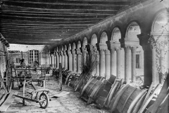 Galerie Ouest de l'abbaye avant les travaux de restauration