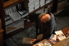 À l'intérieur du réfectoire