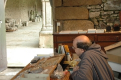 À l'intérieur du réfectoire