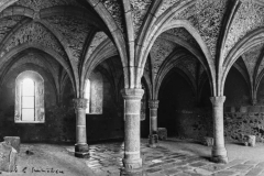 La salle capitulaire en cours de restauration