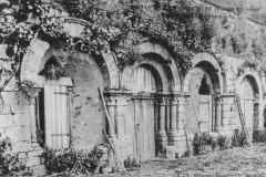 Salle capitulaire, côté Galerie Est, avant restauration